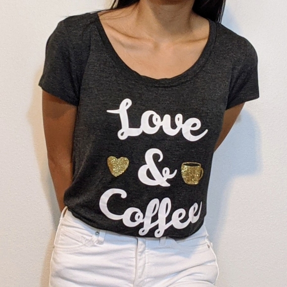 Love and coffee tunic t-shirt - Picture 2 of 6